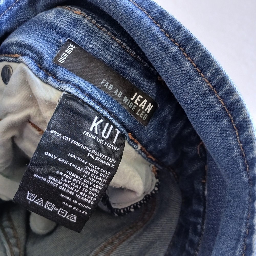 kut ♡ fab ab wide leg jeans 4 kut from the kloth denim retro - Picture 9 of 10